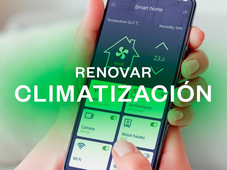 Gestión de climatización inteligente en el hogar para renovar climatización.