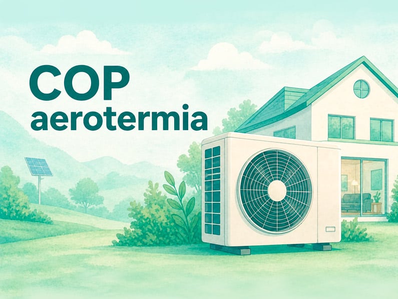 COP en aerotermia aplicado a una vivienda eficiente