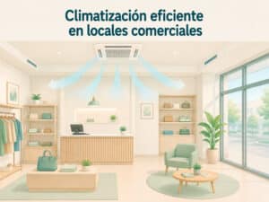 Sistema de climatización eficiente por conductos en un local comercial